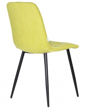 Стул обеденный DOBRIN CHILLY ROMBO, Лайм Simple 14, основание черное в Урае - uray.ok-mebel.com | фото 4