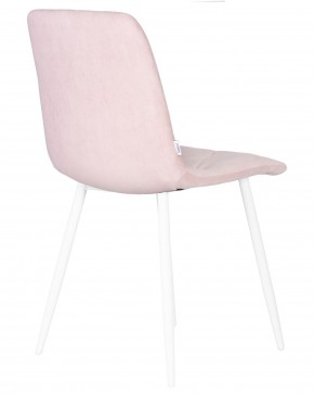Стул обеденный DOBRIN CHILLY ROMBO, Розовый Simple 03, основание белый в Урае - uray.ok-mebel.com | фото 4