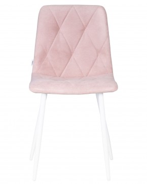 Стул обеденный DOBRIN CHILLY ROMBO, Розовый Simple 03, основание белый в Урае - uray.ok-mebel.com | фото 6