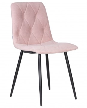 Стул обеденный DOBRIN CHILLY ROMBO, Розовый Simple 03, основание черное в Урае - uray.ok-mebel.com | фото