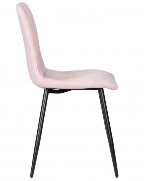 Стул обеденный DOBRIN CHILLY ROMBO, Розовый Simple 03, основание черное в Урае - uray.ok-mebel.com | фото 3