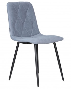Стул обеденный DOBRIN CHILLY ROMBO, Серо-голубой Simple 26, основание черное в Урае - uray.ok-mebel.com | фото 2