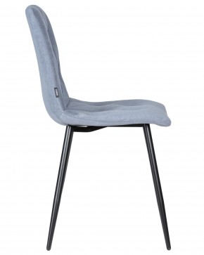 Стул обеденный DOBRIN CHILLY ROMBO, Серо-голубой Simple 26, основание черное в Урае - uray.ok-mebel.com | фото 3