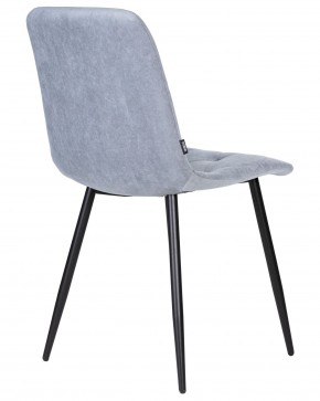 Стул обеденный DOBRIN CHILLY ROMBO, Серо-голубой Simple 26, основание черное в Урае - uray.ok-mebel.com | фото 4