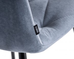 Стул обеденный DOBRIN CHILLY ROMBO, Серо-голубой Simple 26, основание черное в Урае - uray.ok-mebel.com | фото 7