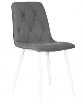Стул обеденный DOBRIN CHILLY ROMBO, Серый Simple 33, основание белый в Урае - uray.ok-mebel.com | фото