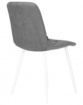 Стул обеденный DOBRIN CHILLY ROMBO, Серый Simple 33, основание белый в Урае - uray.ok-mebel.com | фото 4