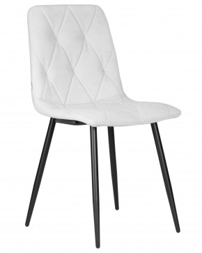 Стул обеденный DOBRIN CHILLY ROMBO, Светло-серый Simple 29, основание черный в Урае - uray.ok-mebel.com | фото