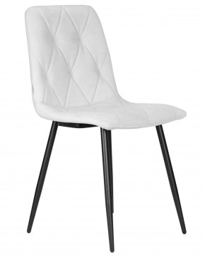 Стул обеденный DOBRIN CHILLY ROMBO, Светло-серый Simple 29, основание черный в Урае - uray.ok-mebel.com | фото 2