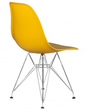 Стул обеденный DOBRIN DSR, ножки хром, цвет горчичный (Y-03) в Урае - uray.ok-mebel.com | фото 4