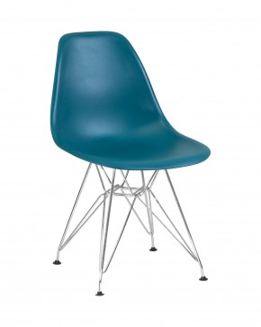 Стул обеденный DOBRIN DSR, ножки хром, цвет морской волны (G-05) в Урае - uray.ok-mebel.com | фото