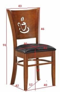 Стул обеденный DOBRIN JERRY, шоколад, чёрный в Урае - uray.ok-mebel.com | фото 11