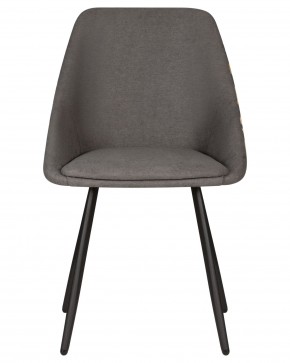 Стул обеденный DOBRIN MARKUS, ЭМАЛЬ ЧЕРНЫЙ МУАР ткань Candy Graphite+Escada Ochre в Урае - uray.ok-mebel.com | фото 6