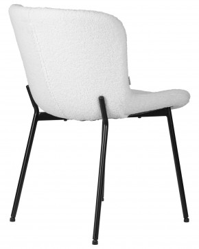 Стул обеденный DOBRIN MILO, черные ножки, белый букле (UF992-01) в Урае - uray.ok-mebel.com | фото 4