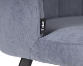 Стул обеденный DOBRIN NAOMI, ЭМАЛЬ ЧЕРНЫЙ МУАР велюр Catania Steel в Урае - uray.ok-mebel.com | фото 7