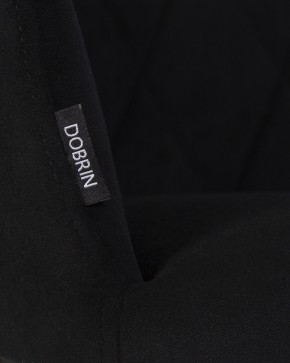 Стул обеденный DOBRIN ROBY, ЭМАЛЬ ЧЕРНЫЙ МУАР велюр Catania Black в Урае - uray.ok-mebel.com | фото 2