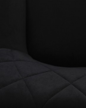 Стул обеденный DOBRIN ROBY, ЭМАЛЬ ЧЕРНЫЙ МУАР велюр Catania Black в Урае - uray.ok-mebel.com | фото 3