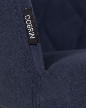 Стул обеденный DOBRIN ROBY, ЭМАЛЬ ЧЕРНЫЙ МУАР велюр Catania Dark Blue в Урае - uray.ok-mebel.com | фото 9