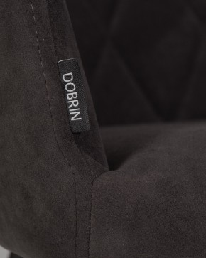 Стул обеденный DOBRIN ROBY, ЭМАЛЬ ЧЕРНЫЙ МУАР велюр Catania Espresso в Урае - uray.ok-mebel.com | фото 9