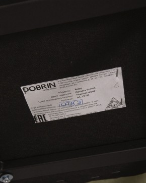 Стул обеденный DOBRIN ROBY, ЭМАЛЬ ЧЕРНЫЙ МУАР велюр Catania Forest в Урае - uray.ok-mebel.com | фото 12