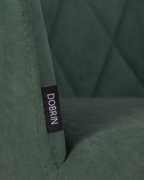 Стул обеденный DOBRIN ROBY, ЭМАЛЬ ЧЕРНЫЙ МУАР велюр Catania Izumrud в Урае - uray.ok-mebel.com | фото 9