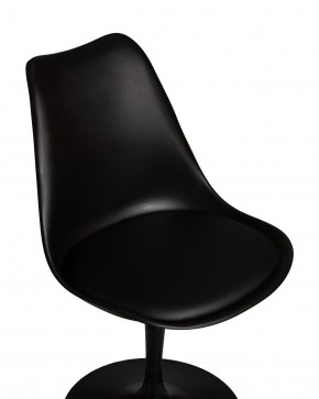 Стул обеденный DOBRIN TULIP, черное основание, цвет черный (B-03) в Урае - uray.ok-mebel.com | фото 7
