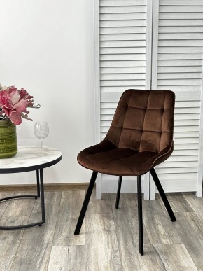 Стул ONION G062-10 шоколадный, велюр/ черный каркас М-City в Урае - uray.ok-mebel.com | фото 3
