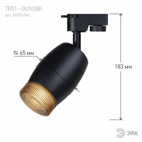 Светильник на штанге Эра  TR51 - GU10 BK в Урае - uray.ok-mebel.com | фото 4