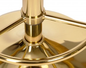 Табурет барный DOBRIN BRUNO GOLD, пудрово-розовый велюр (MJ9-32) в Урае - uray.ok-mebel.com | фото 3