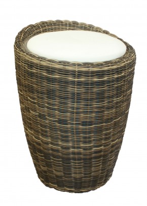 Табурет с местом для хранения LM-1100Rattan, кремовый в Урае - uray.ok-mebel.com | фото