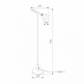 Торшер Eurosvet Enigma 01187/1 черный в Урае - uray.ok-mebel.com | фото 4