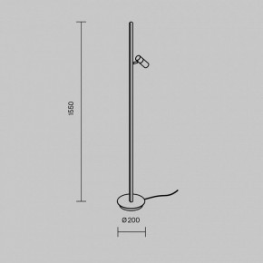 Торшер Maytoni Thin MOD395FL-L28BS3K в Урае - uray.ok-mebel.com | фото 4