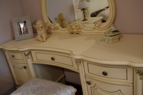 Туалетный стол + Зеркало Мона Лиза (крем) в Урае - uray.ok-mebel.com | фото 5