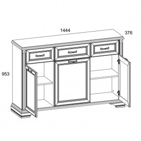 Тумба 3D3S, MONAKO, цвет Сосна винтаж/дуб анкона в Урае - uray.ok-mebel.com | фото 2