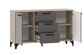 Тумба НМ 013.79 "Марсель" (Софт Графит/Дуб Крафт Серый) в Урае - uray.ok-mebel.com | фото 2