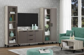 Тумба НМ 013.79 "Марсель" (Софт Графит/Дуб Крафт Серый) в Урае - uray.ok-mebel.com | фото 3