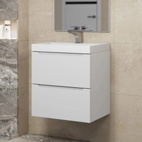 Тумба под раковину Uperwood Tanos 50 см, подвесная, белая матовая в Урае - uray.ok-mebel.com | фото