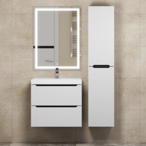 Тумба под раковину Uperwood Tanos 60 см, подвесная, белая/графит в Урае - uray.ok-mebel.com | фото 13