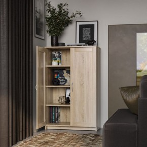 Тумба СИРИУС двухдверная высокая, цвет Дуб Сонома в Урае - uray.ok-mebel.com | фото 4