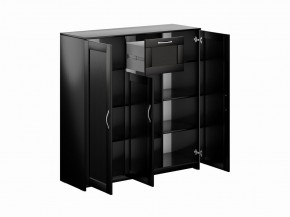 Тумба СИРИУС трехдверная с одним ящиком, цвет Дуб Венге в Урае - uray.ok-mebel.com | фото 3