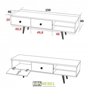 Тумба TV - 1 Art design в Урае - uray.ok-mebel.com | фото 5