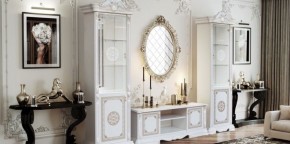 Тумба ТВ (12.301) Грация (белый/золото) в Урае - uray.ok-mebel.com | фото 2