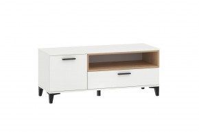 Тумба ТВА НМ 013.42 "Bergen" (Белый/Дуб бунратти) в Урае - uray.ok-mebel.com | фото 2