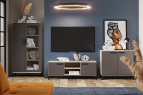 Тумба ТВА НМ 013.45 "Марсель" (Софт Графит/Дуб Крафт Серый) в Урае - uray.ok-mebel.com | фото 3