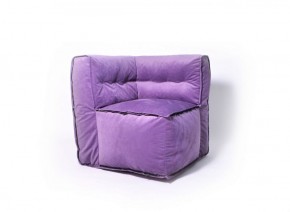 Угловое модульное бескаркасное кресло Комфорт (Фиолет велюр) в Урае - uray.ok-mebel.com | фото