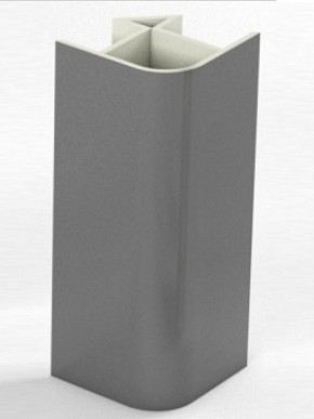 Угловое соединение для цоколя 90 гр. h100 мм (Алюминий, Белый, Черный, Сонома) в Урае - uray.ok-mebel.com | фото 1
