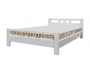 ВЕРОНИКА-3 Кровать из массива 1200 (Белый античный) в Урае - uray.ok-mebel.com | фото