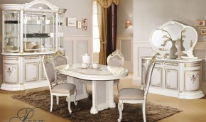 Витрина 2-х дверная (01.322) Роза (беж) в Урае - uray.ok-mebel.com | фото 2
