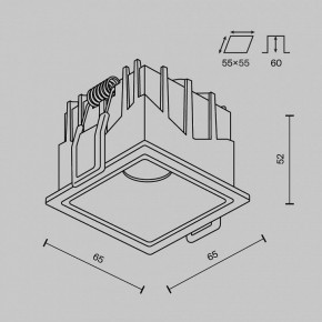 Встраиваемый светильник Maytoni Alfa LED DL043-01-10W4K-SQ-W-1 в Урае - uray.ok-mebel.com | фото 9