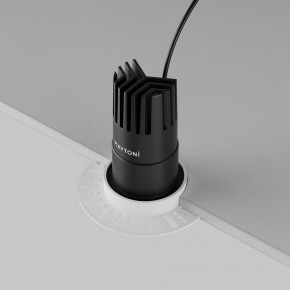 Встраиваемый светильник Maytoni Dip DL120-10W-2.7K-TRS-B в Урае - uray.ok-mebel.com | фото 6